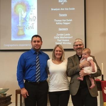Because god blessed us with our beautiful daughter Braelynn