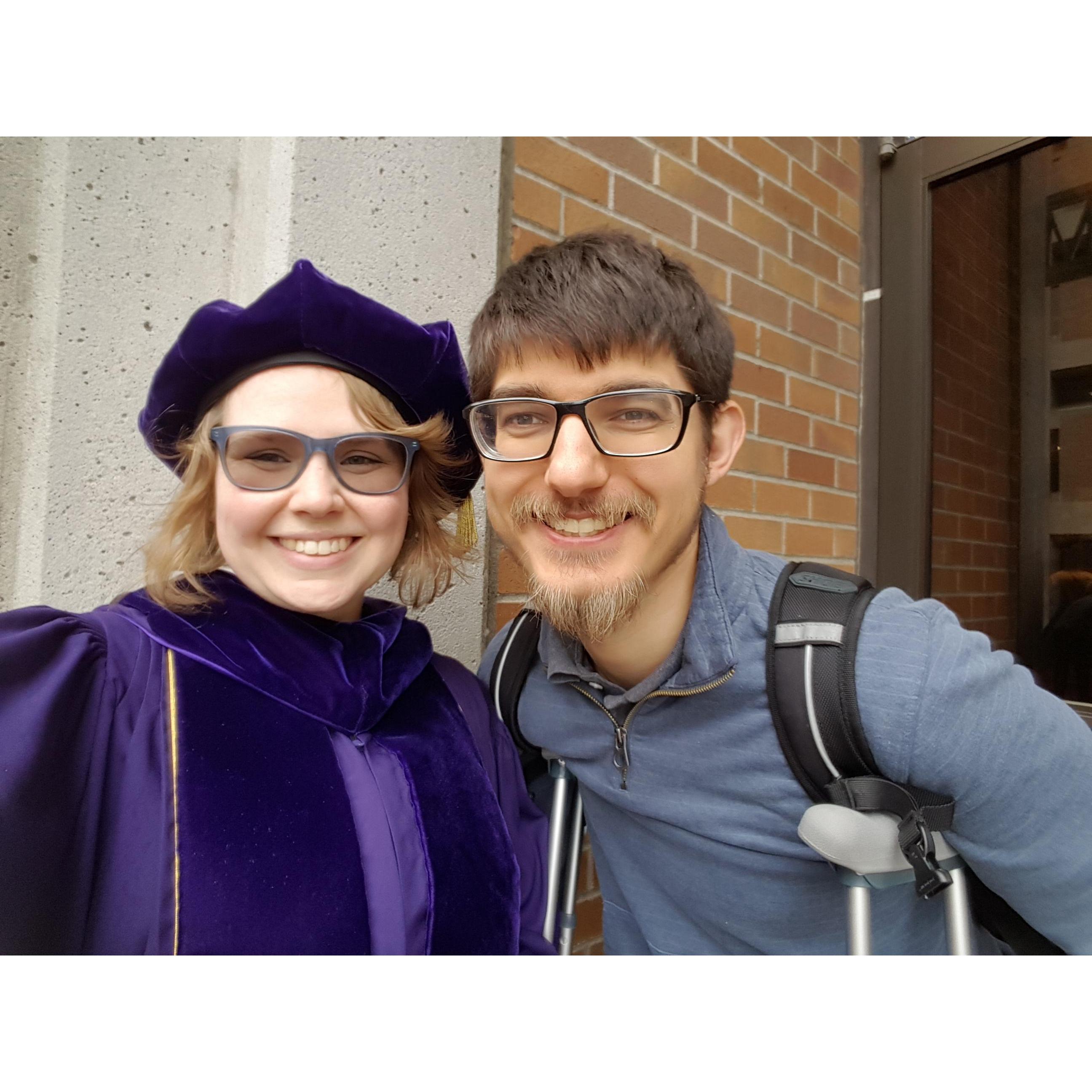 Virginia's Graduate school graduation in June 2018.