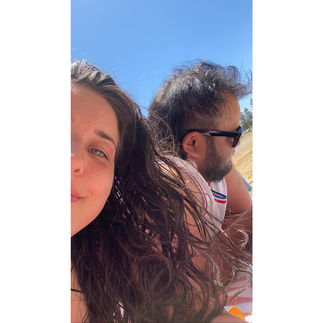 Kev's least favourite place (the beach)