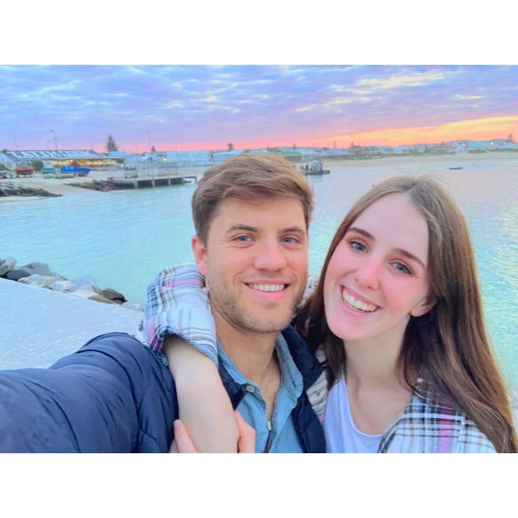 Sunset walks and selfies in our favourite baai, Struisbaai!!