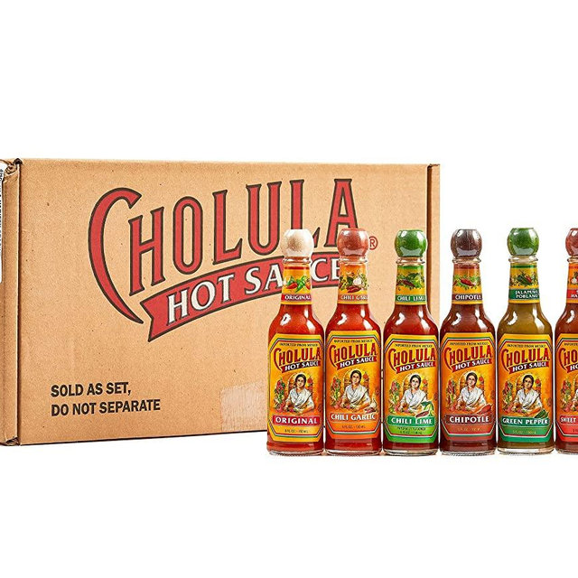 Cholula Hot Sauce 5 fl oz Variety Pack, 6 count (Crafted with Mexican Peppers and Signature Spice Blend, Great Hot Sauce Lover Gift Set)