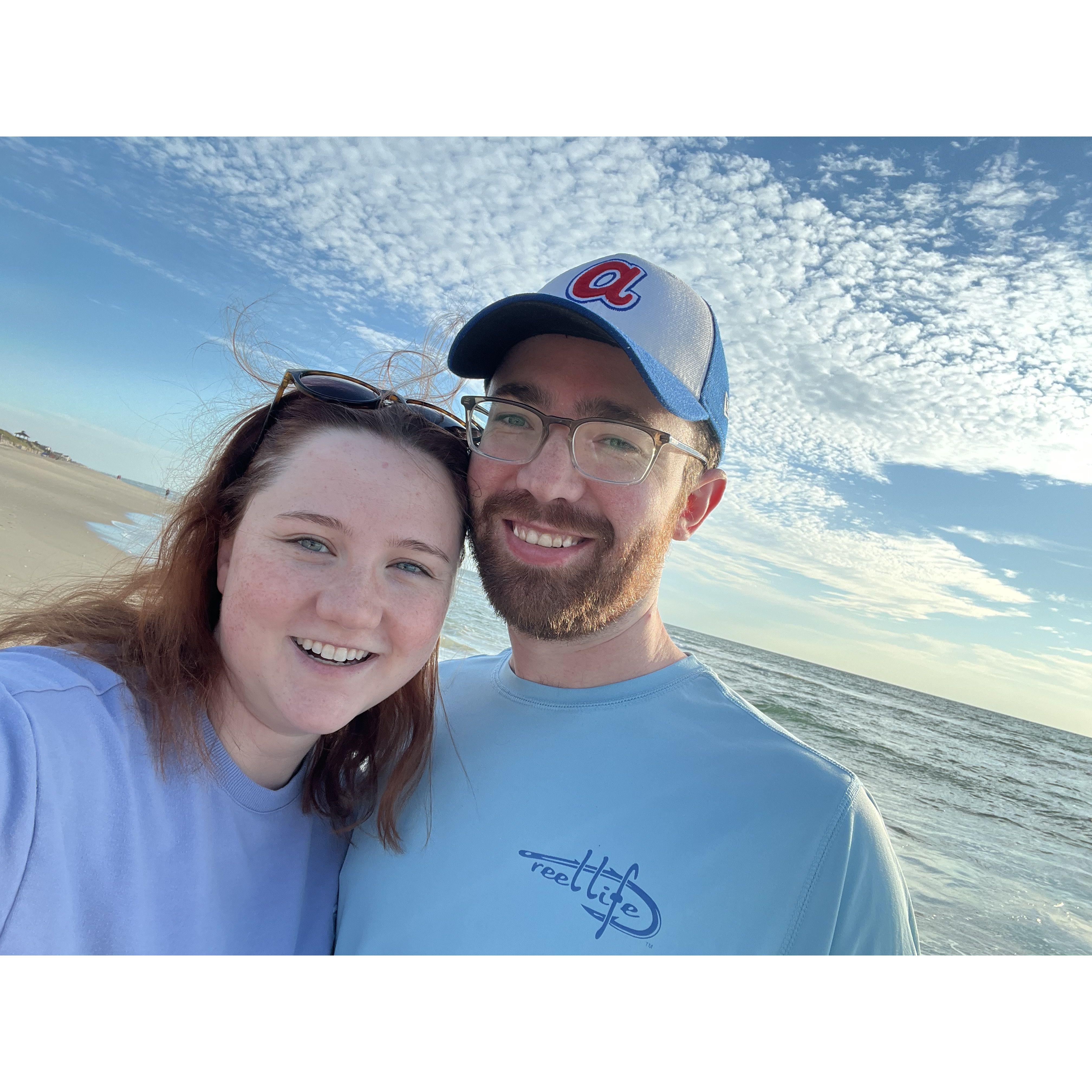 "I'll wake up early for coffee and donuts... and a walk on the beach" -Andrew