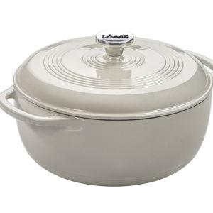 Essential Enameled Cast Iron Dutch Oven - Oyster - 6 QT