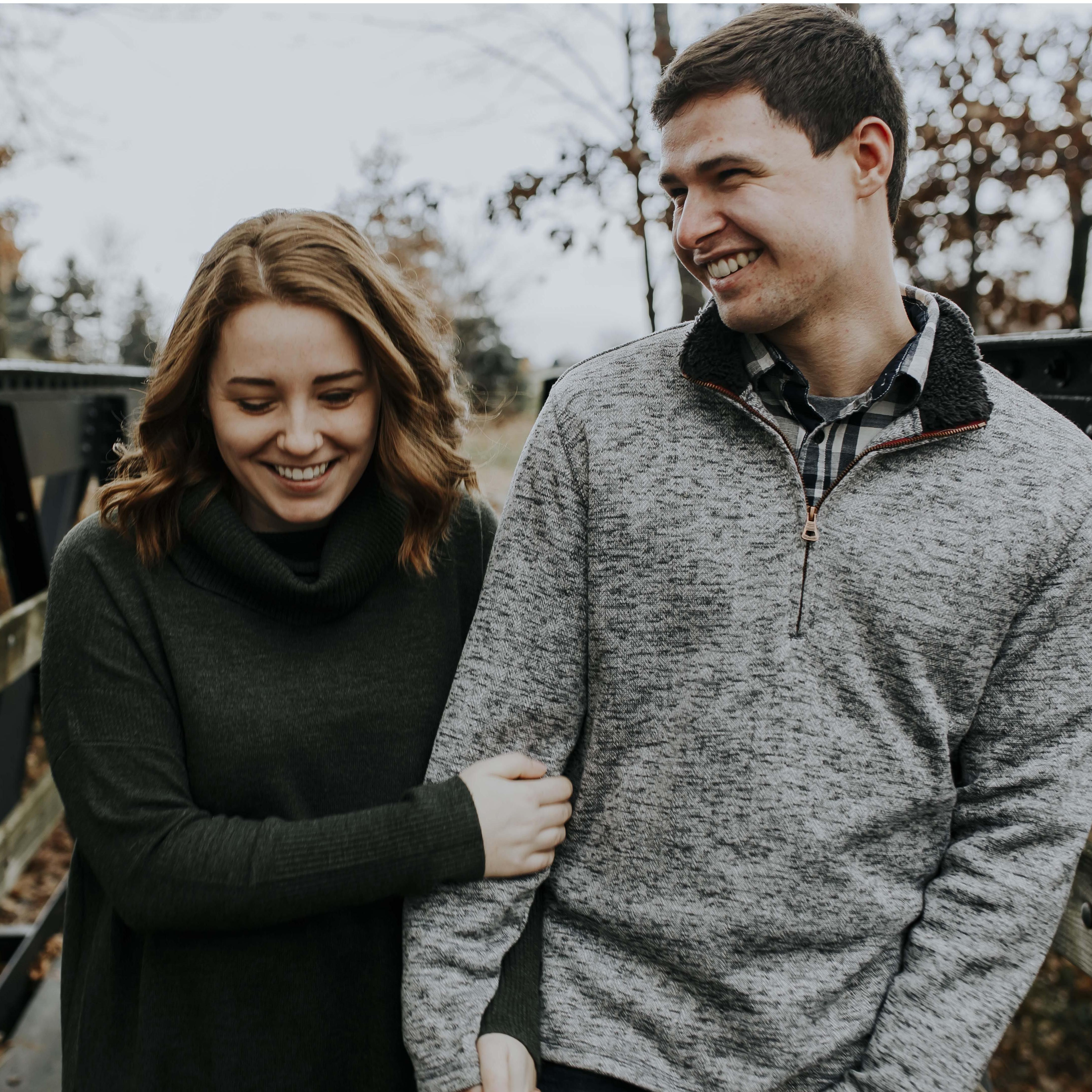 Engagement Photoshoot - Valparaiso University Campus "Kissing Bridge"