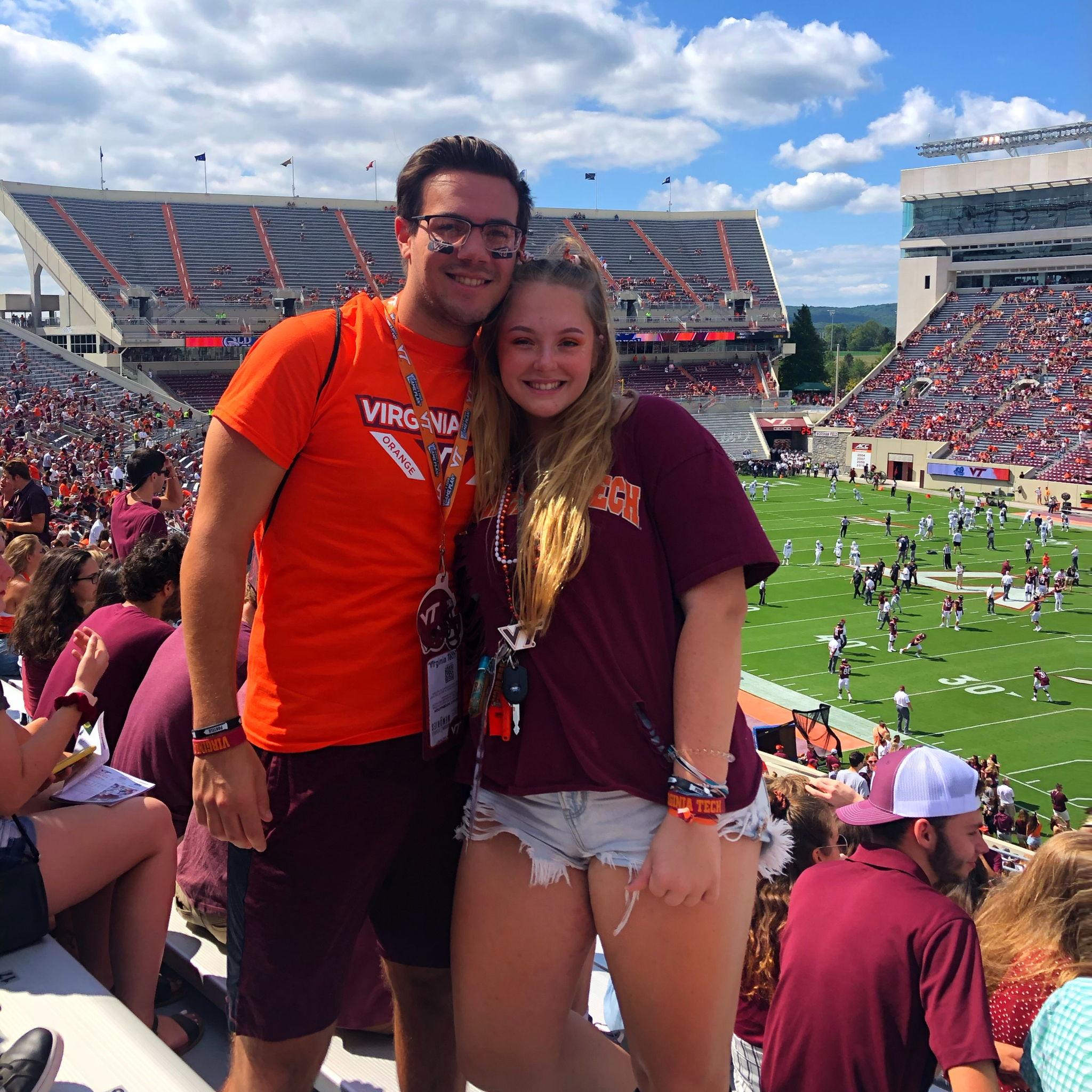 09/07/2019- Sam and Jeremy's first VT football game
