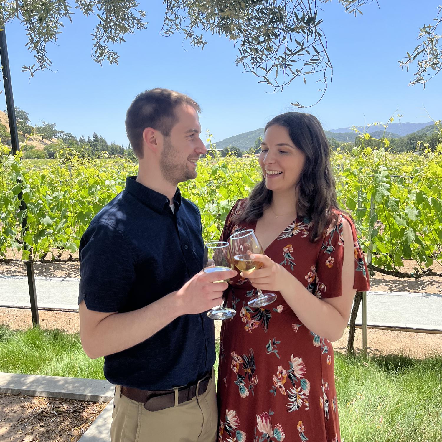 At a wedding rehearsal in Morgan Hill, CA