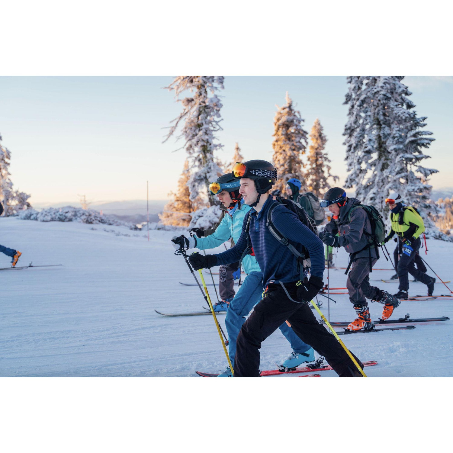 She convinced him to race with her in the Mt Ashland Skimo race even though he had only back-country skied once-February 3rd