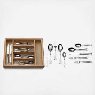 French Countryside 65-Piece Flatware Set, Service for 12