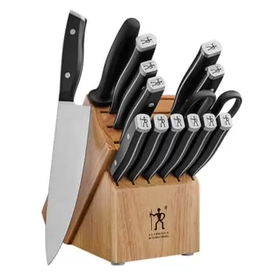 Henckels 1895 Refined 15-Piece Knife Block Set in Natural