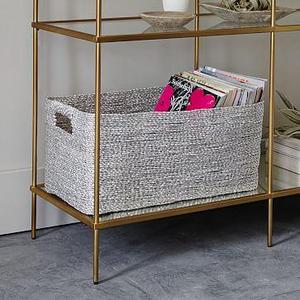Metallic Woven Console Basket