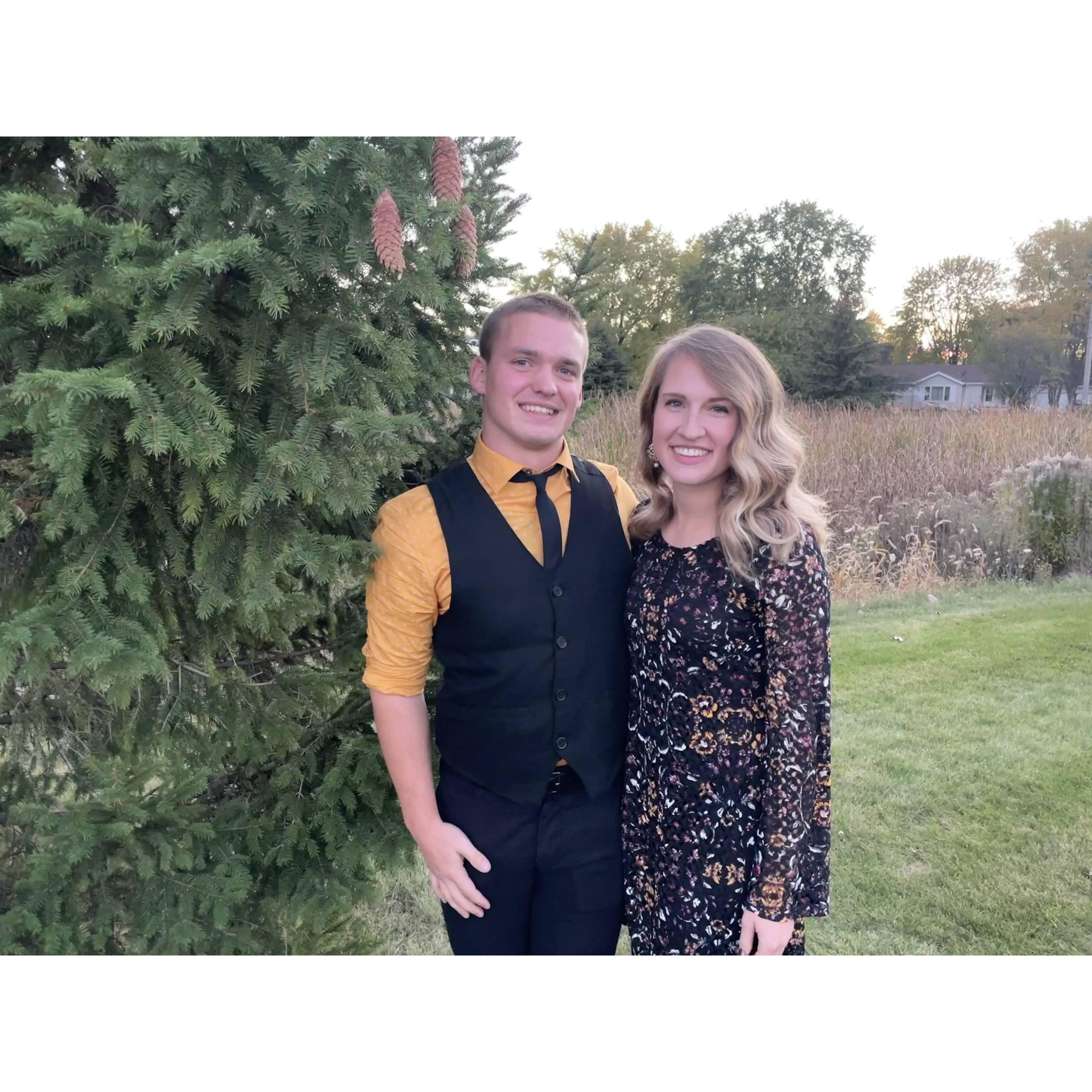 The first wedding we attended together, of Jessica and Jonathan Holmberg