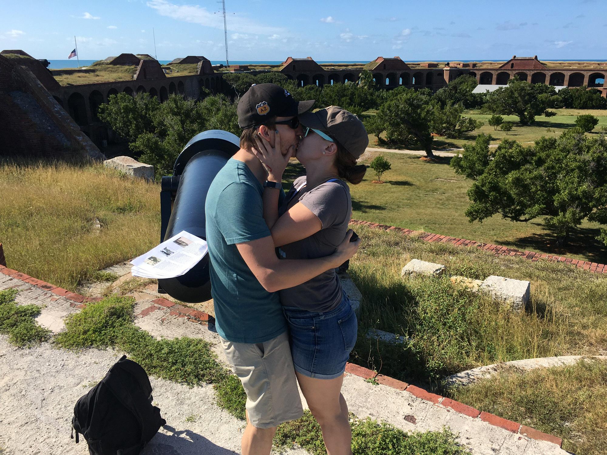 The proposal at Dry Tortugas!