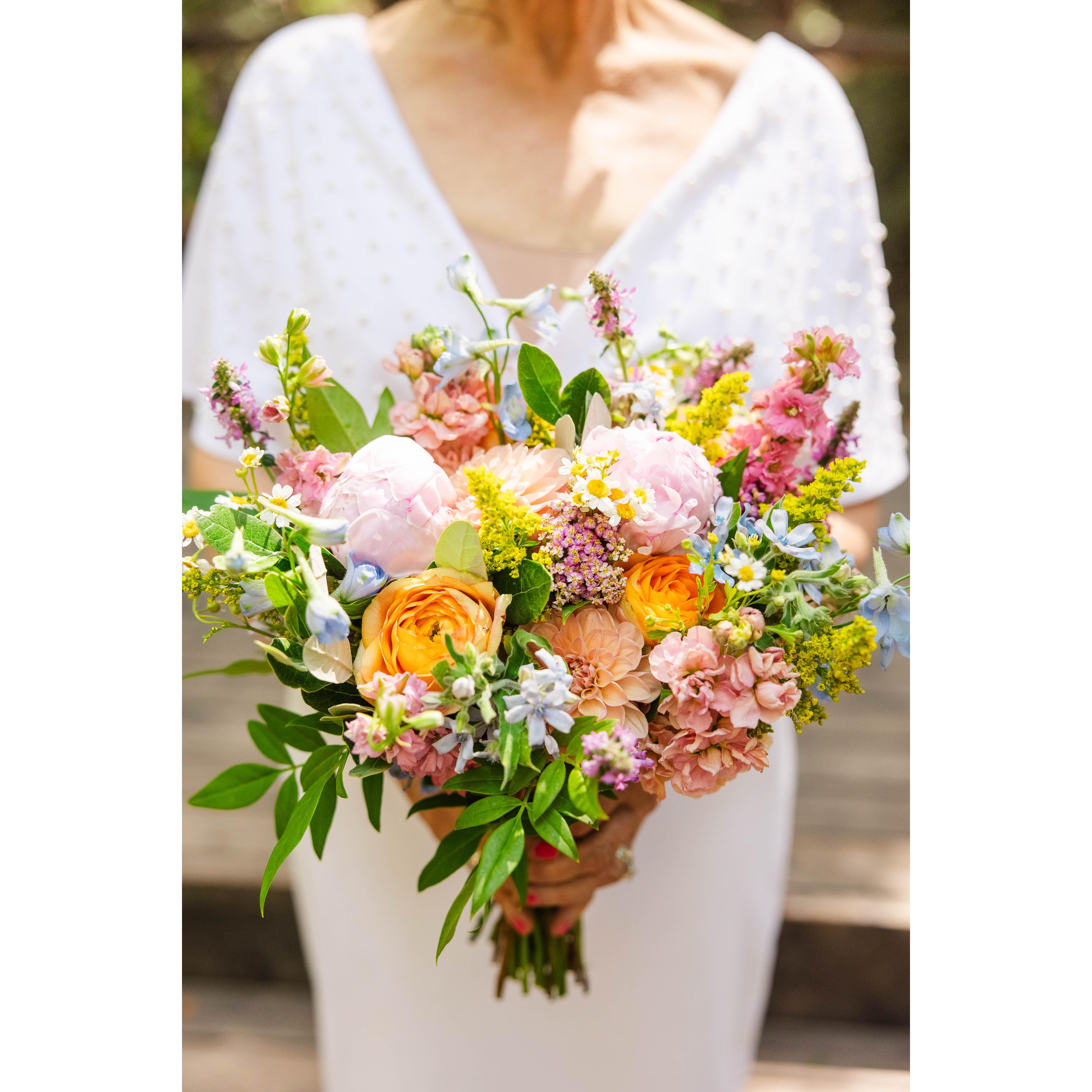 The gorgeous wildflower bouquet