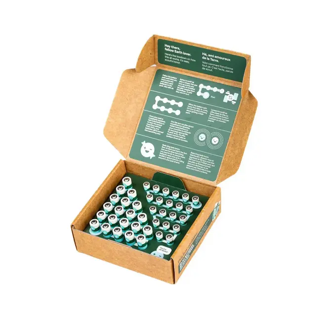 Better Battery Co. 40 Combo Kit 20 AA + 20 AAA High Performance Certified Carbon Neutral Alkaline Batteries