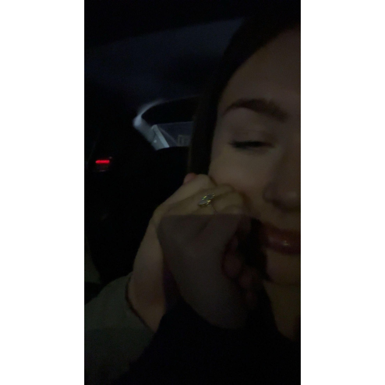 Lacey LOVES her ring almost as much as she loves Evan