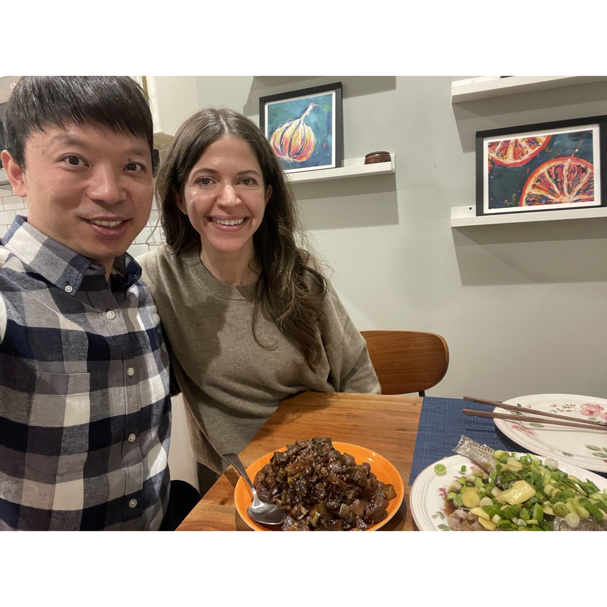 First time cooking together