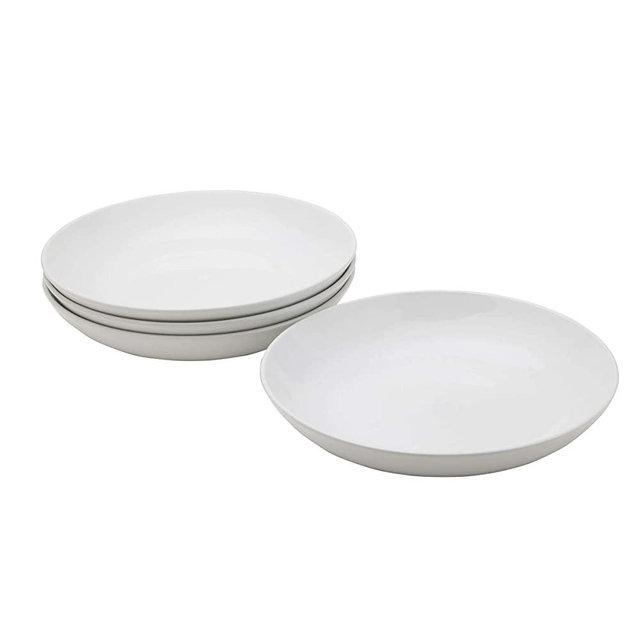 Everyday White by Fitz and Floyd Dinner Pasta Bowls 48-Ounce Set of 4