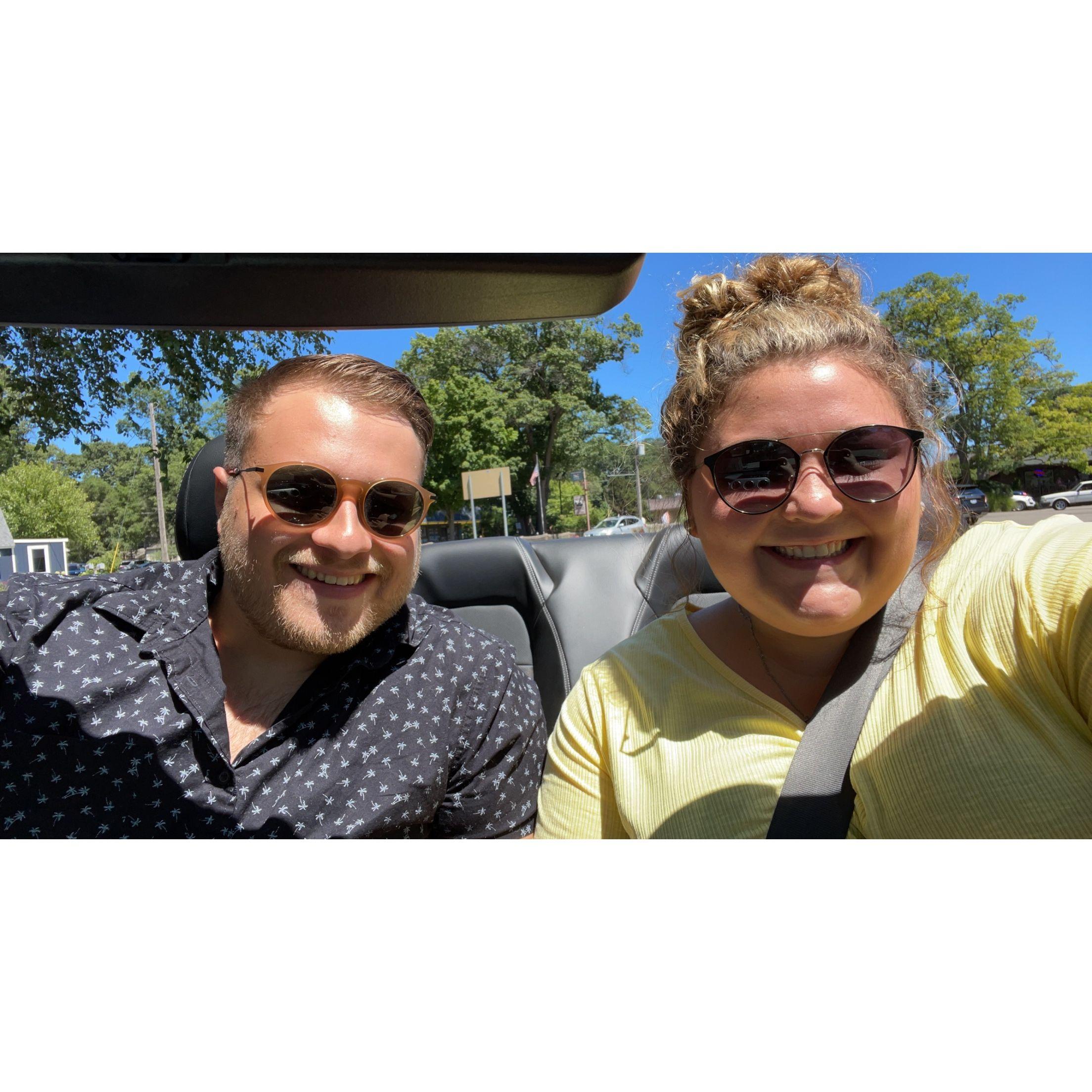 “Riding with the top off”