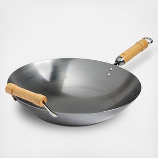 Classic Series Round Bottom Wok with Birch Handles