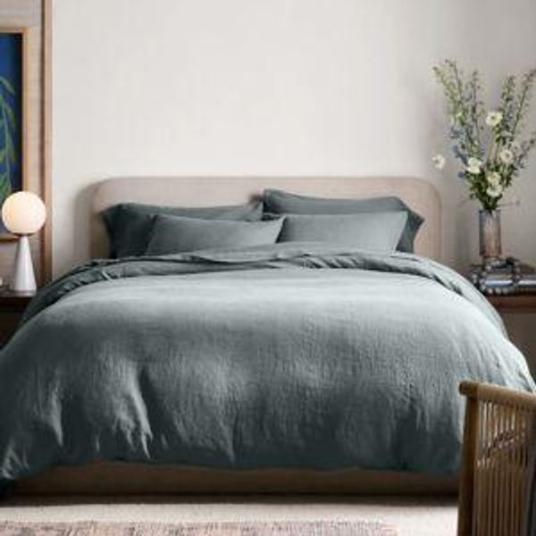 Linen Duvet Cover | Quince in Ocean