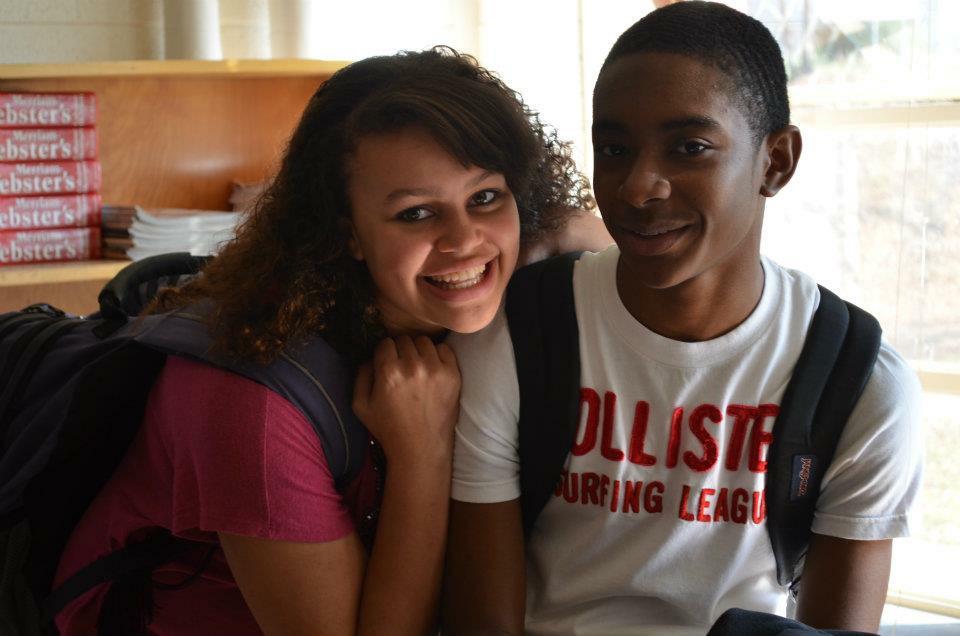 Our first photo together