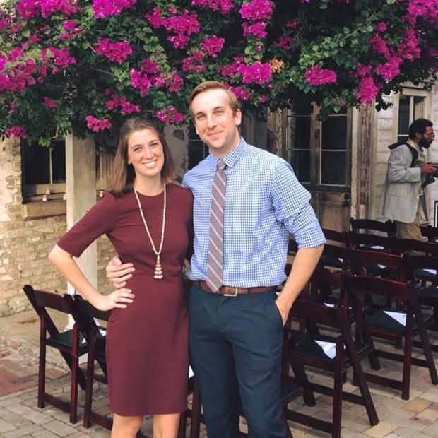 At a wedding in one of our favorite places to visit, New Orleans (2016).