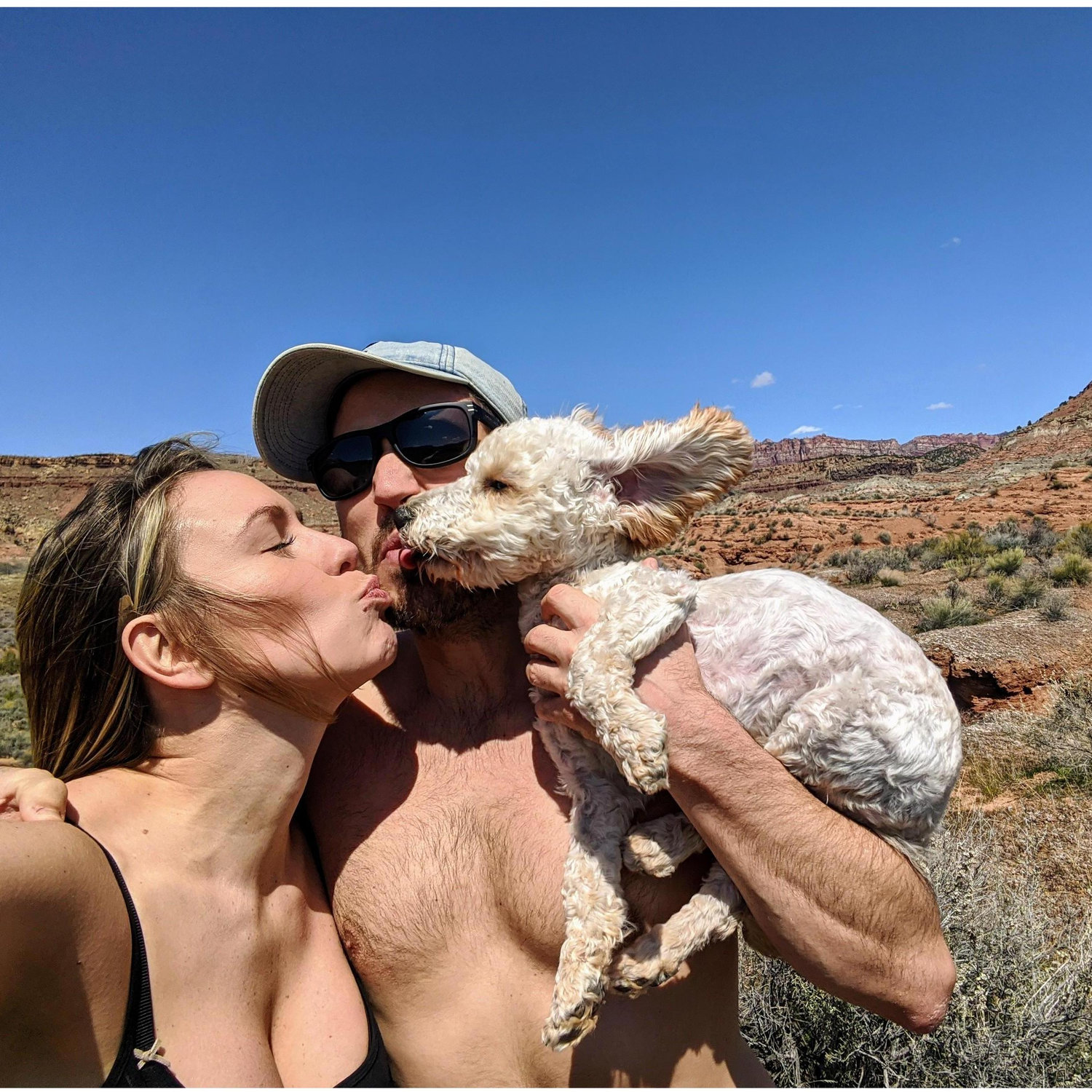 Enjoying another kiss with Dezmo in Utah.