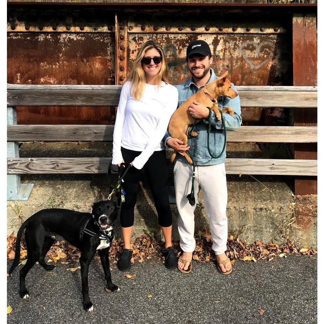 The day their family became complete. Piper's adoption day. Piper was rescued by J&M from Hurricane Harvey after being left tied to a pole at 3 months old.
Brewster. NY - October 2017
