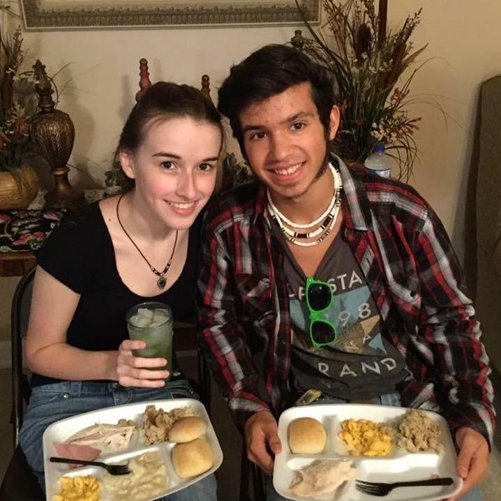 This photo marks our first Thanksgiving together. - November 27, 2015