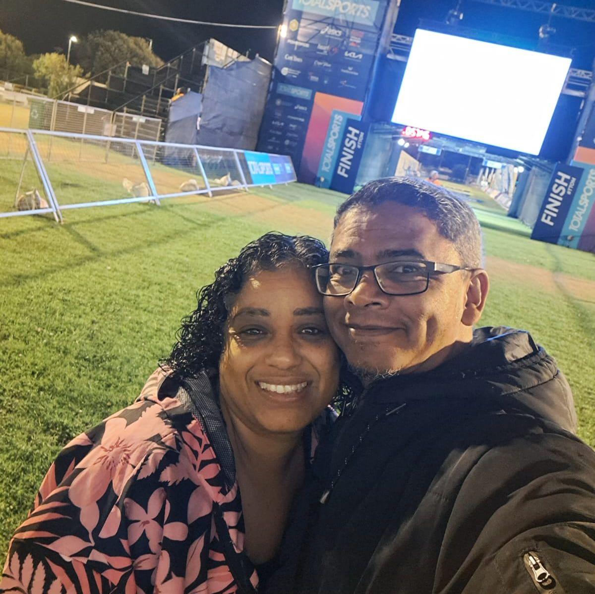 On the Two Oceans Marathon finish line