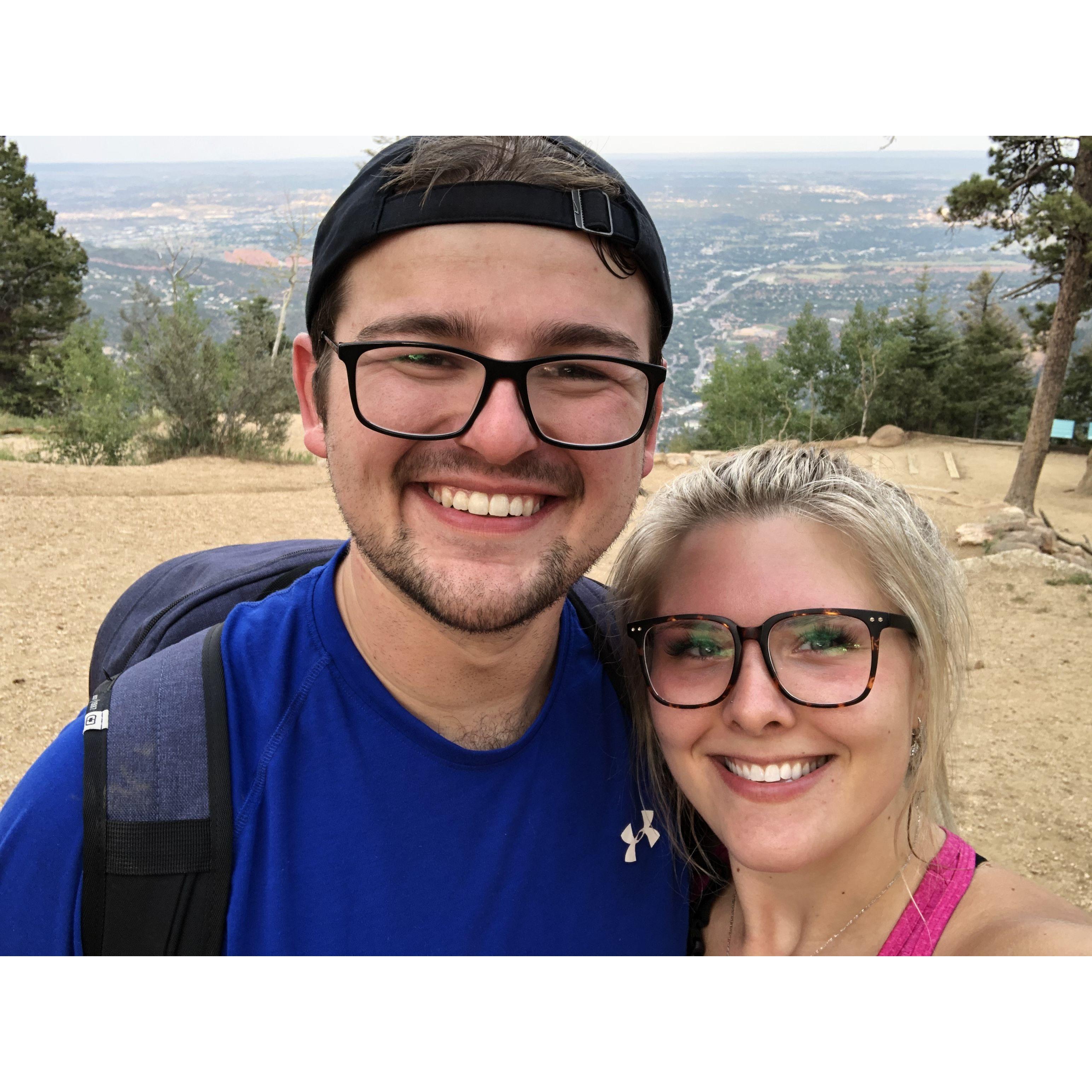 After we demolished the Manitou incline in CO Springs!