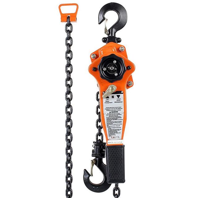 Amarite Chain Hoist Lever Hoist 1.5Ton 3300Ibs 20ft Load Chain Manual Chain Hoist Industrial Grade Type Connection for Lifting Hook …