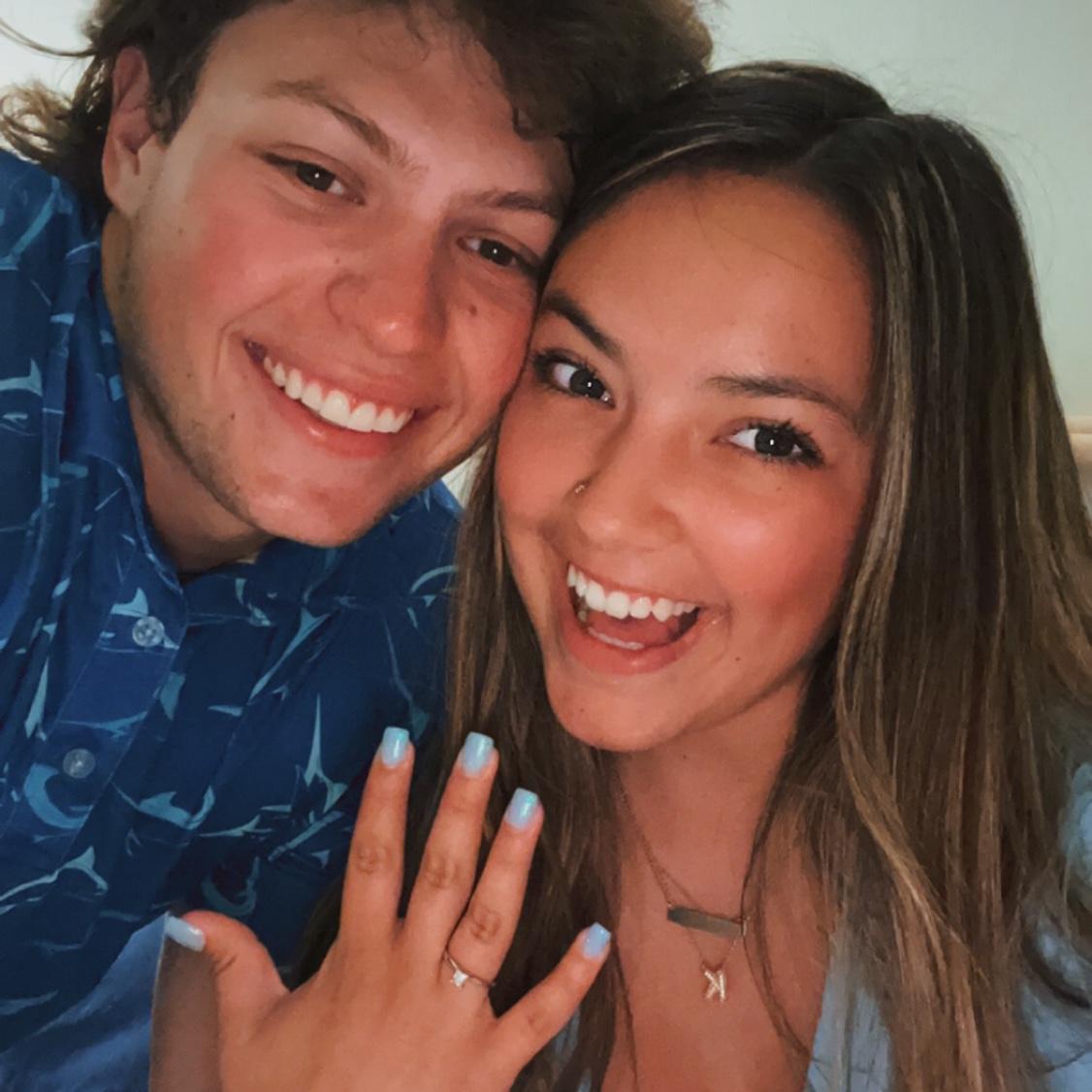 After we became engaged!