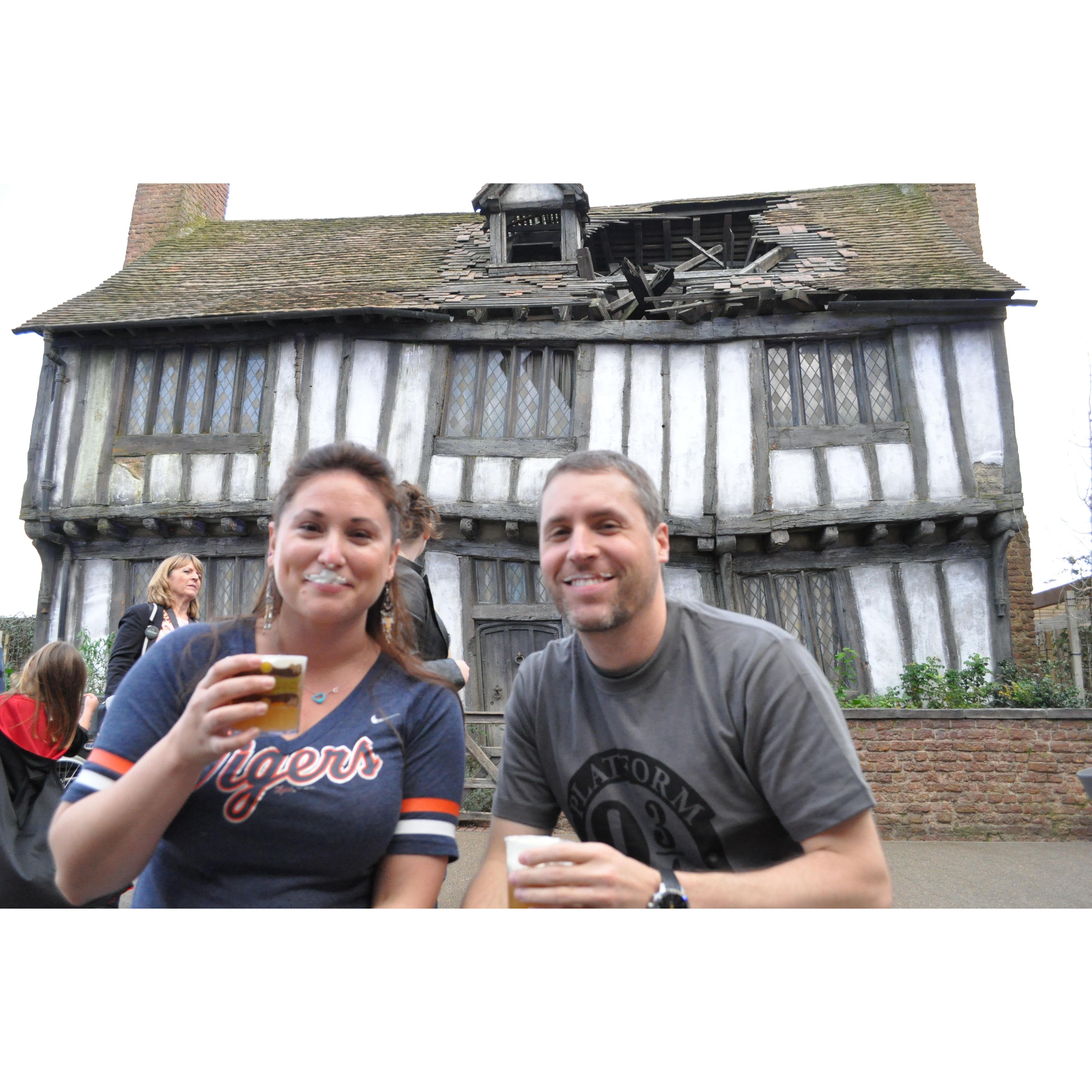 Butterbeer, we tried to like it but... the experience was more fun than the taste