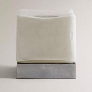 GLASS CUBE TABLE LAMP