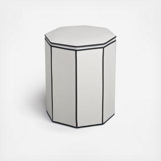 Black Line Tall Vanity Canister