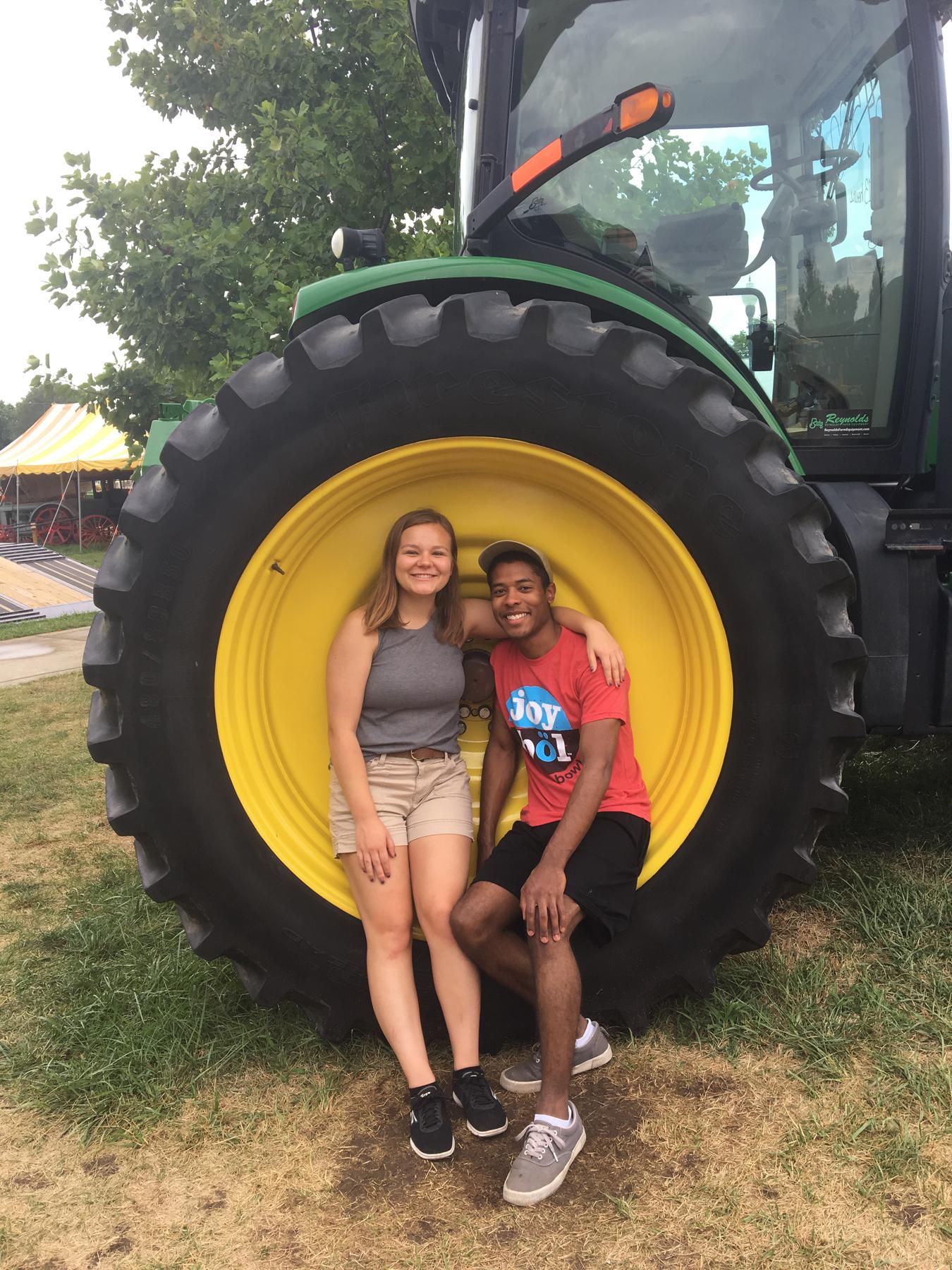 Jeremiah joining the yearly tradition of going to the Indiana State Fair