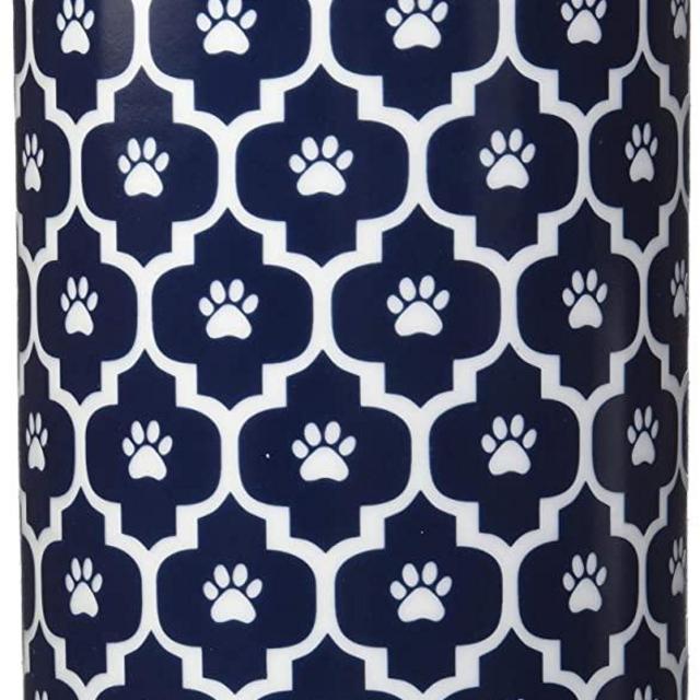 Bone Dry DII Lattice Square Ceramic Pet Bowl for Food & Water
