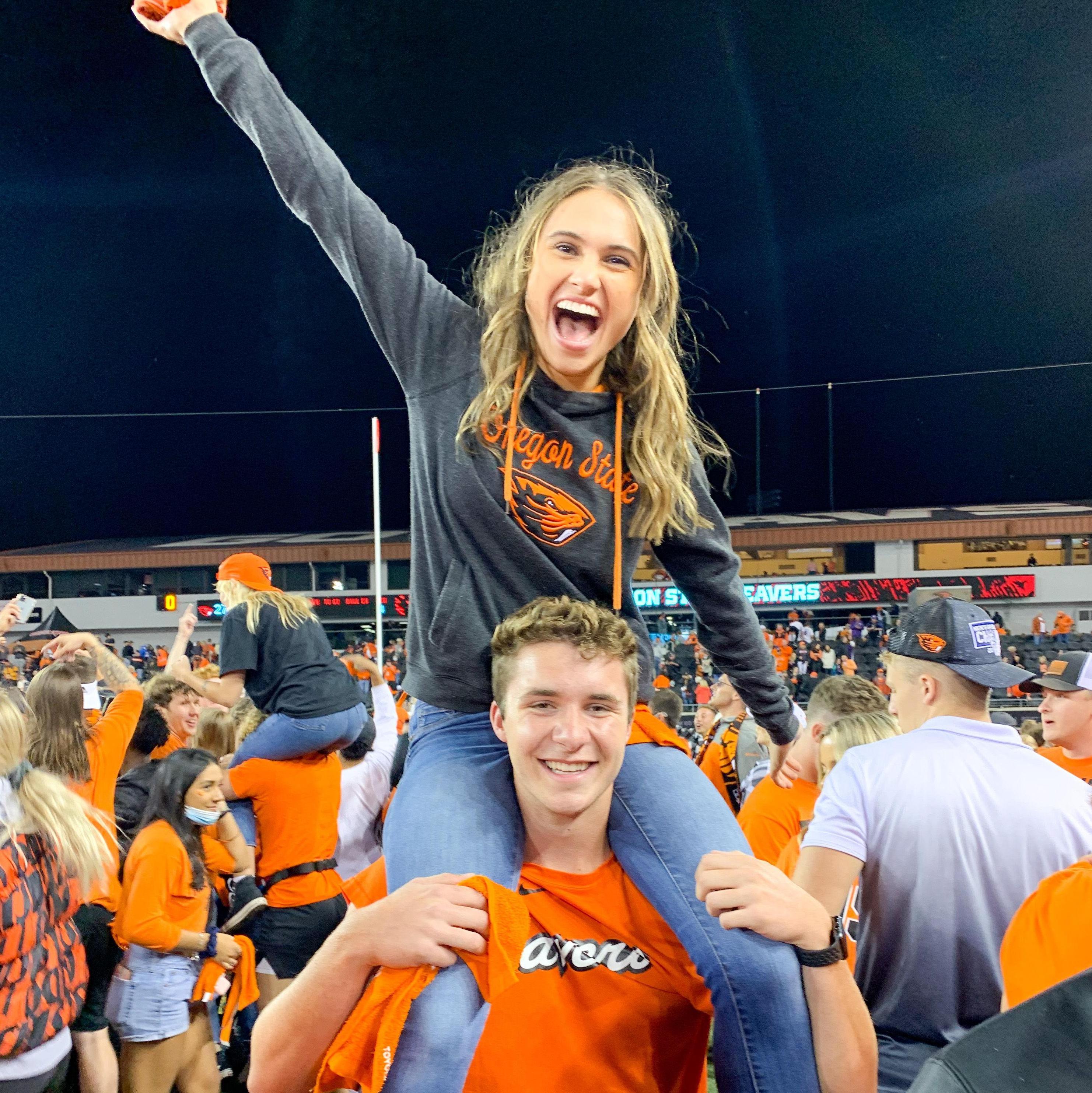 Our first Beaver game together!