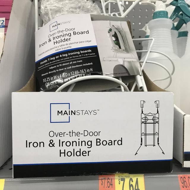Iron/board holder.    @ Walmart