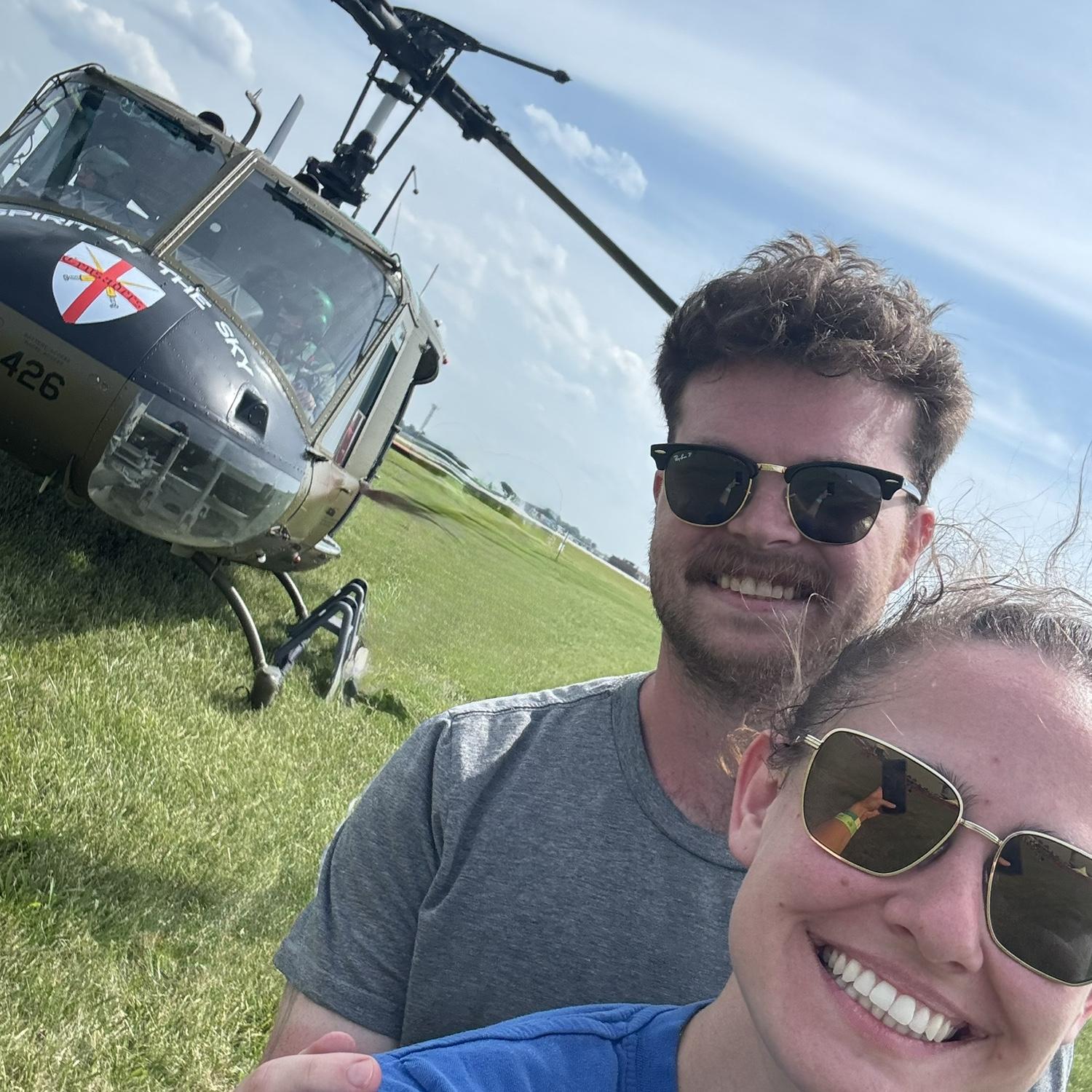 We went for a ride in a Huey at the Dayton Air Show.