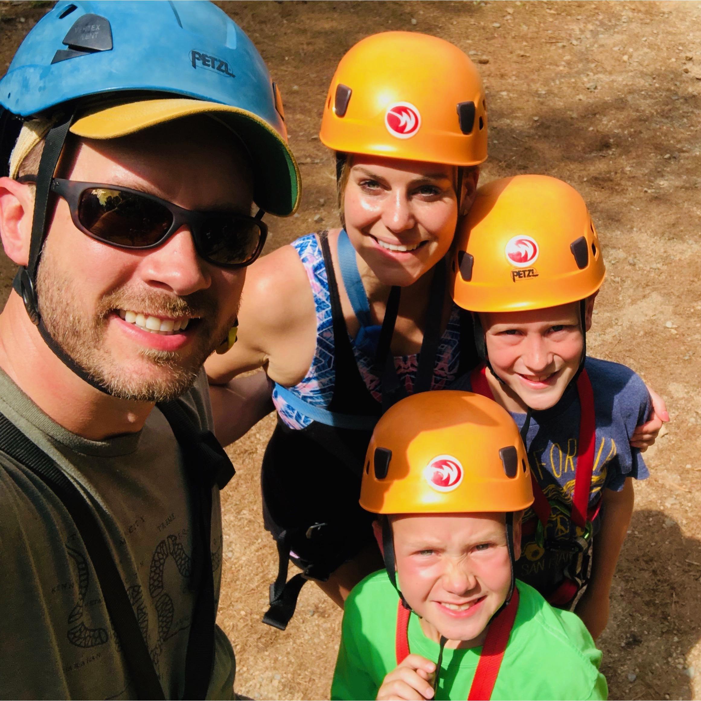 Ziplining, ropes courses, and rock climbing at one of our favorite places to hang... White Water Center in Charlotte.