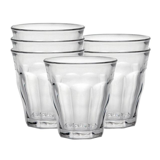 Duralex Picardie water glass 160ml, without filling mark, 6 Glasses