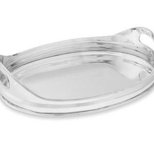 Presidio Silver Plated Oval Tea Tray