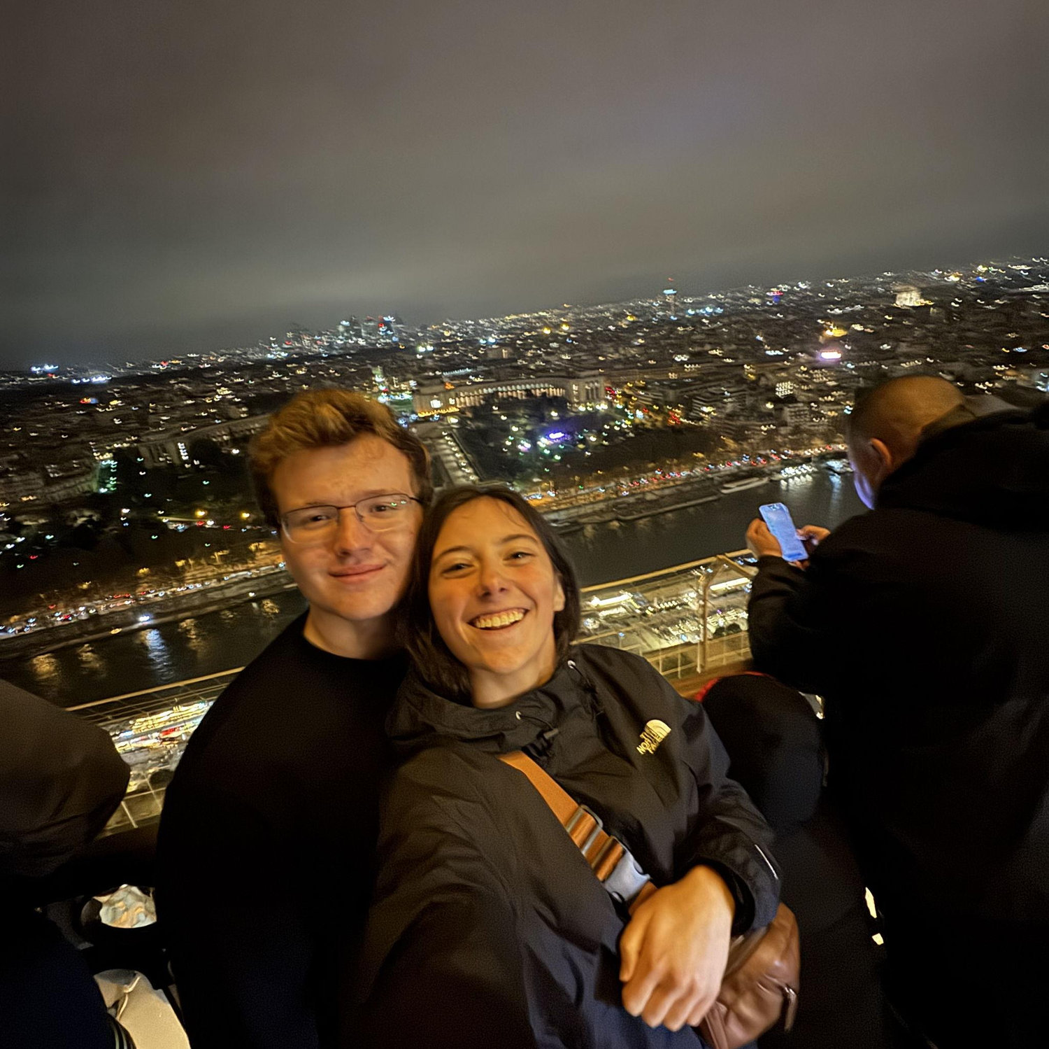On top of the Eiffel Tower