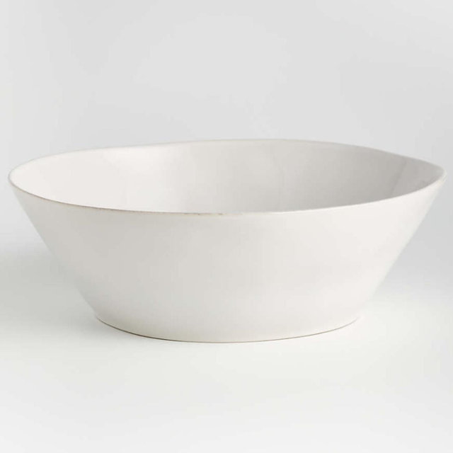 Marin White Large Stoneware Serving Bowl