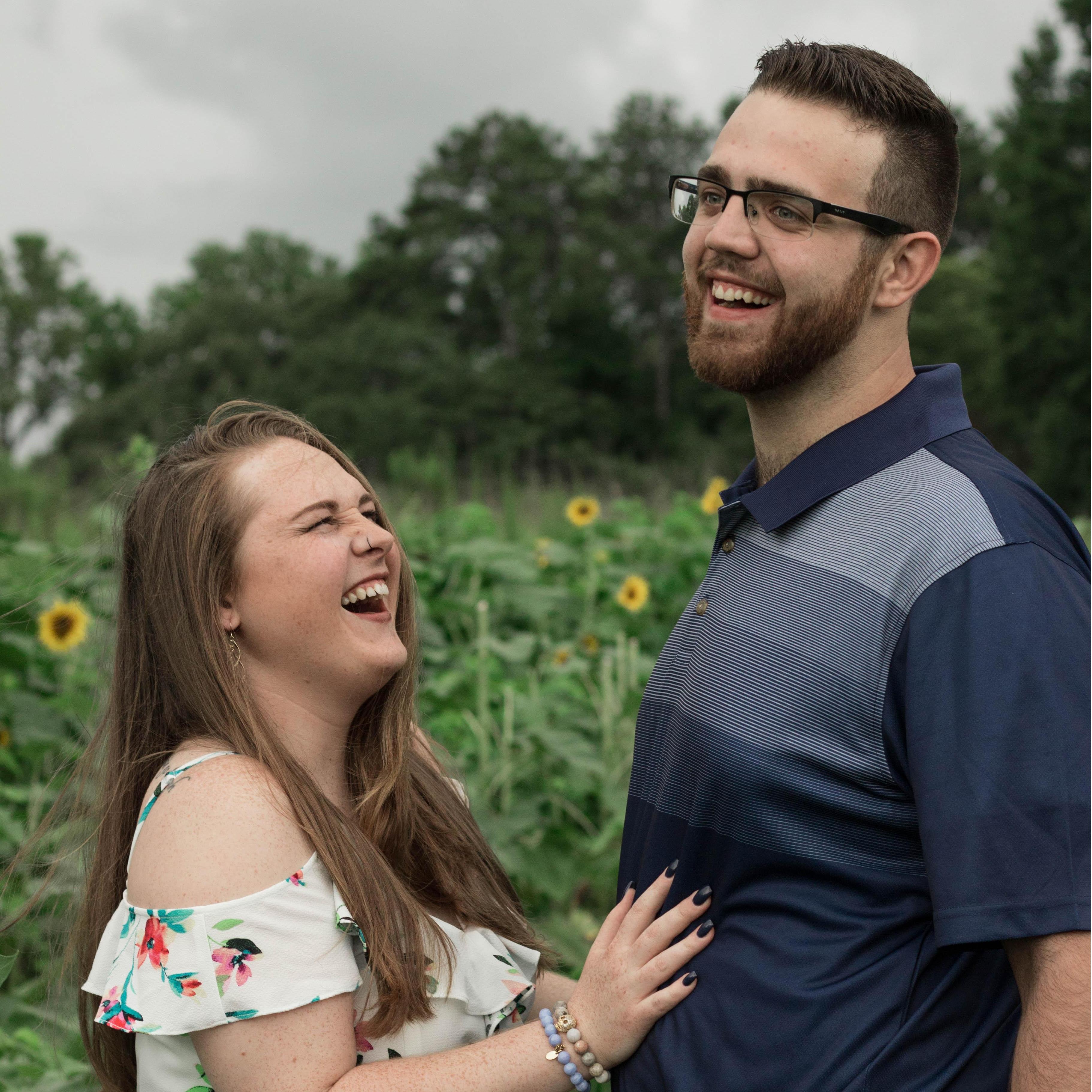 I had no idea we were moments from Josh proposing in this picture!