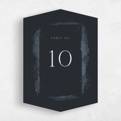 Black Diamond Wedding Table Number - Zortas