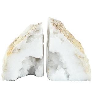 A&B HOME - A&B Home 40068 Natural Geode Bookends Set of 2