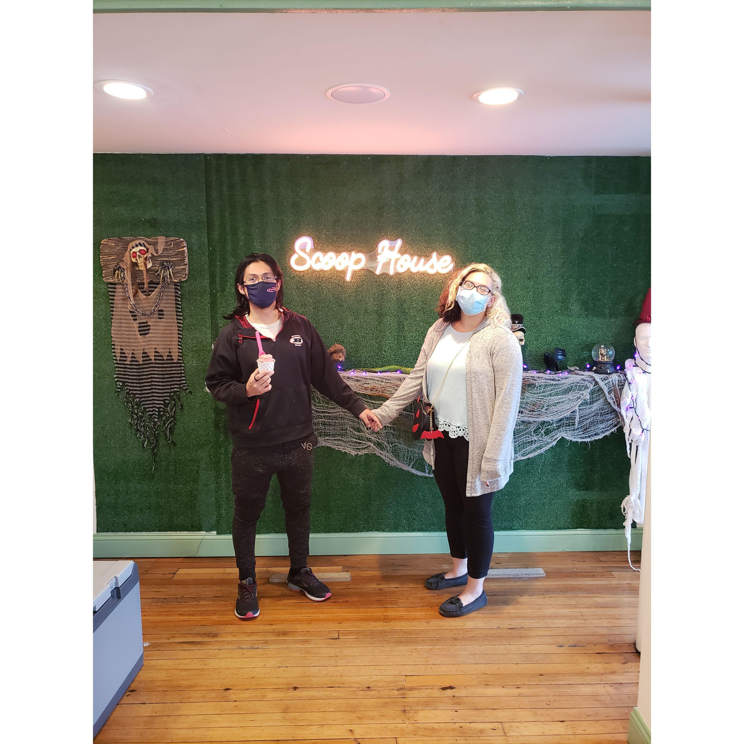 we went back to Scoop house during Covid